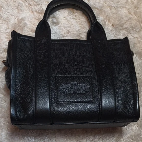 Marc Jacobs Black Pebbled Leather Handbag Small - Picture 4 of 6